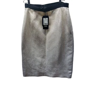 Escada Rock Gr. EU 42 Größe 8 Margaretha Ley Damen Elfenbein A-Linien Rock, Schlitz - Bild 1 von 11