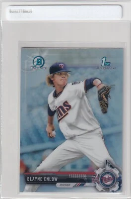 2017 BOWMAN CHROME 1ST RC REFRACTORS BLAYNE ENLOW MINNESOTA TWINS DRAFT S2229 - Image 1 of 2