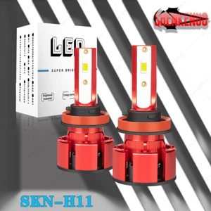 2SIDE H11 LED Headlight Bulbs SHENKENUO High Low Beam Fog Light Conversion Kit - Picture 1 of 9