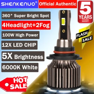 For 2013-2015 Toyota RAV4 Combo LED Headlights High/Low + Fog Light Bulbs Kit Q7 - Foto 1 di 23