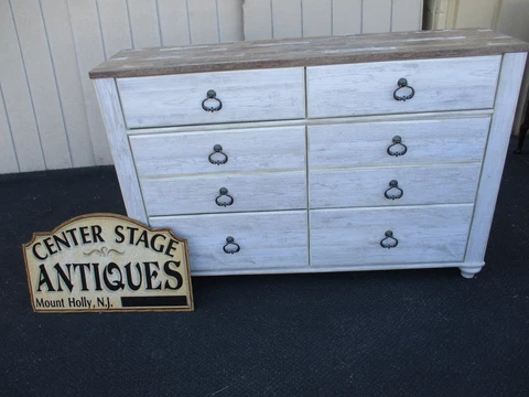 64225 Romantic Shabby Dresser Chest Cabinet Cover