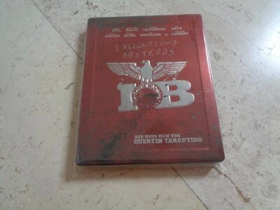 Inglourious Basterds DEBOSSED SteelBook Blu-Ray Brad Pitt Quentin Tarantino   - Image 1 of 4