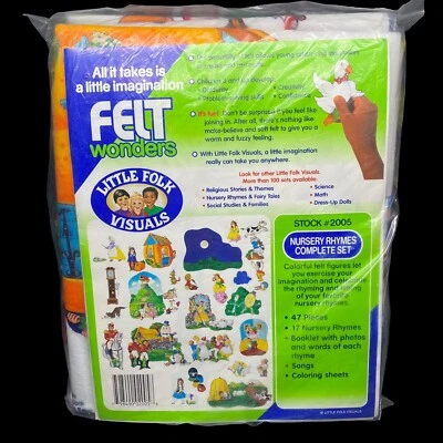 Little Folk визуальные эффекты детской стишки полный комплект новый запечатанный 47 ПК книга песни - Изображение 1 из 4