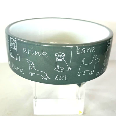 Petrageous Designs Juguete Mascota Comer Bebida Corteza Perro Comida Cachorro Plato 4.75" D Foto 1 de 4