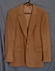 Camel Color Sport Coat Suit Jacket Blazer Men's Size 44 Regular