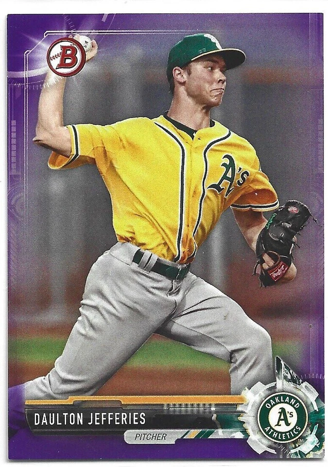 2017 Bowman Draft Purple /250 Daulton Jefferies BD-123 - Image 1 of 1