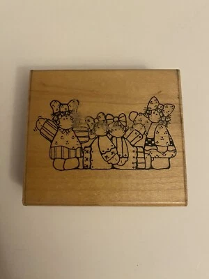 Sello de goma montado en madera JRL Design Q161 Friends Always RS6 Foto 1 de 4