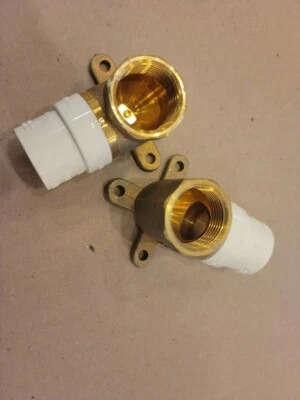 Legend 3/4 brass x CPVC lead free 90 elbow