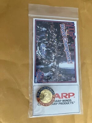1986 Amazin' New York Mets World Series Champion Pin Baseball SGA - SHEA STADIUM - Image 1 of 3