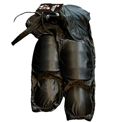 Pantalones de juego de fútbol Cramer, 7 almohadillas, talla grande juvenil - negros Foto 1 de 3