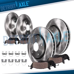 Front Rear Disc Brake Rotors Brake Pads Kit for 2009 2010 Acura TSX Honda Accord - Picture 1 of 8