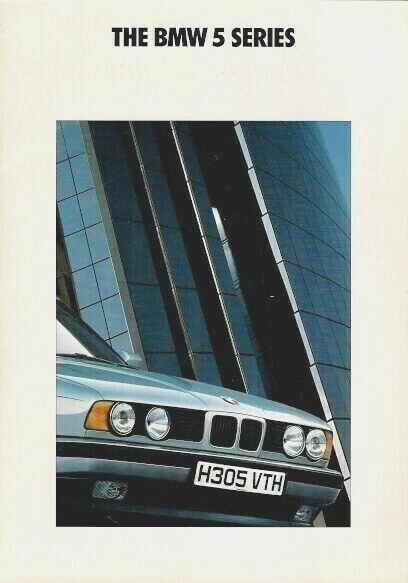 BMW Serie 5 E34 1990-91 Folleto de ventas del mercado del Reino Unido 518i 520i 525i 535i SE Sport Foto 1 de 1