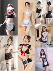 NEW Sexy Ladies French Maid Outfit Costume Cosplay Lace G-String Lingerie G05