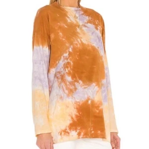 Neu mit Etikett Free People Be Free Batik-T-Shirt Flieder Größe Small - Bild 1 von 7