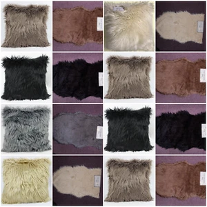 SOFFICE PELLICCIA SINTETICA SHAGGY DIVANO LETTO SEDIA ARREDAMENTO CASA CUSCINO CUSTODIA CUSCINO COPRICUSCINO - Foto 1 di 11