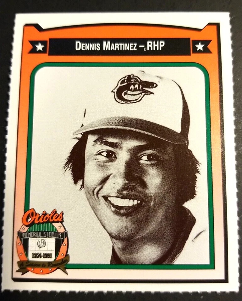 Dennis Martinez Baltimore Orioles 1991 Crown Gasoline #280 Baseball Card - Image 1 of 2