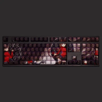 Fate/stay night Theme RGB Mechanical keyboard keycaps Tohsaka Rin 108Keys Gift - Image 1 of 4