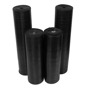 Alfombrilla de piso de goma corrugada de costilla ancha de goma - 1/8" de espesor x 4 pies - Imagen 1 de 6