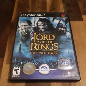 CIB Lord of the Rings: The Two Towers PLAYSTATION 2 BLACK LABEL Working Tested - Picture 1 of 10