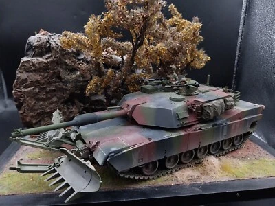 Dragon 3516 M1A1 w/Mine Plough 'Desert Storm' 1:35 Built & Painted - Image 1 of 4