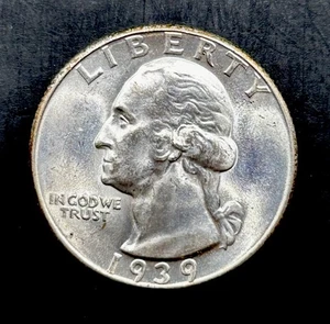1939-D Washington Quarter BU Nice - 25367 - Picture 1 of 2