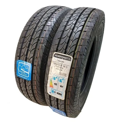 2x Sommerreifen 195/75 R16C 107/105R Semperit Van-Life DOT2014-2015 9,9mm - Bild 1 von 4