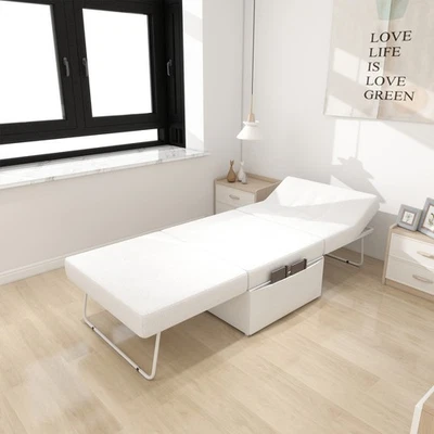 Modern 4-in-1 Convertible Sofa Bed Ottoman Chair 550lb Adjustable Small Apt  - Image 1 of 4