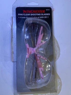 Gafas de tiro premium Winchester para mujer con marco rosa lentes transparentes #99772 ¡NUEVAS! 🔥 Foto 1 de 2