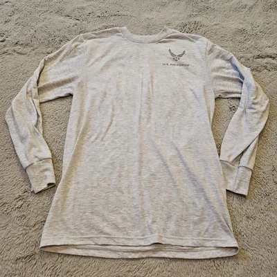 Small S Soffee US Air Force USAF Reflective PT Silver Long Sleeve Gray T-Shirt - Image 1 of 4