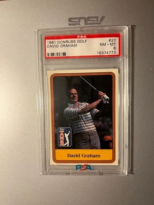 Donruss Golf 1981 David Graham PSA 8 Foto 1 de 2