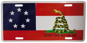 COLL7AWS 1st National 7 Stars and Bars CSA Gadsden Don't Tread On Me 6"x12" Lice - Picture 1 of 1