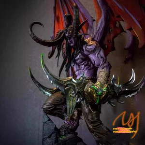 World of Warcraft Illidan Stormrage Puppe Statue Modell im Maßstab 1:12 AUF LAGER - Bild 1 von 7