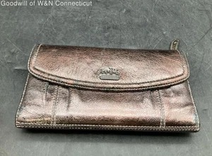Coach Envelope Wallet Women Brown Mini Wallet - Picture 1 of 9
