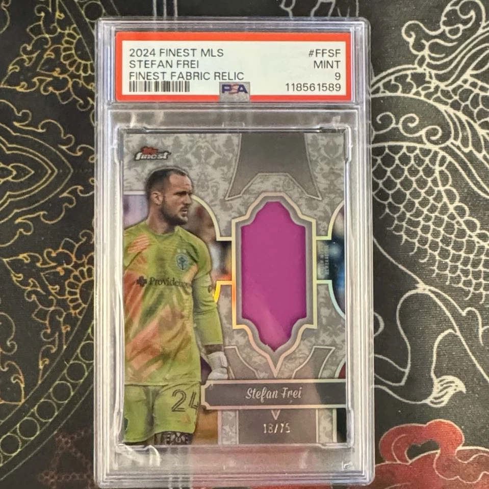 Stefan Frei 2024 Topps Finest MLS #FFSF Finest Fabric  Relic  -/75  PSA 9 MINT - Image 1 of 2