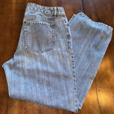 Pantalones de mezclilla azul Liz Claiborne Boyfriend para mujer talla 12 Petite Foto 1 de 4