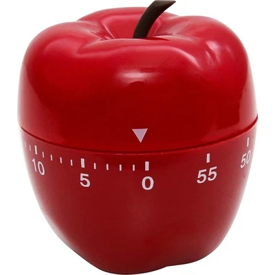Baumgartens Apple Timer RED - 1 Hour - For Office, Classroom, Kitchen, Game - - Image 1 of 3