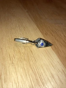 Freemason Trowel Masonic Tool Tie Clip Vintage Gold Tone - Picture 1 of 3