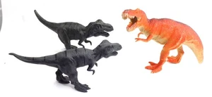 Juguete Dinosaurio / Juego de 3 / cada uno 6"+ LARGO / CREAR UNA ESCENA DE LUCHA / GOMA / REGALO - Imagen 1 de 1