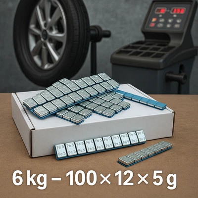 6KG Klebegewichte Riegel Verzinkt Alufelgen Auswuchtgewichte 5g*1200 5g - Bild 1 von 4