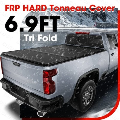 Capa Tonneau para Caminhão FRP Para 2020-2025 Chevy Silverado Sierra 2500 3500HD Cama - Imagem 1 de 4