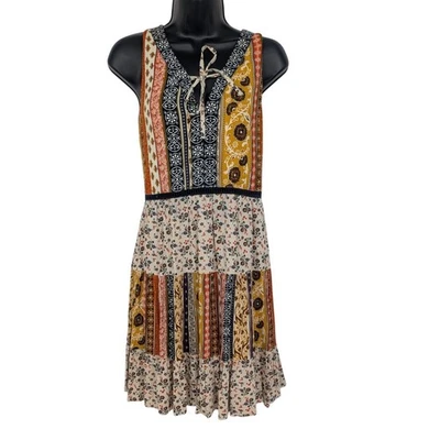 Vestido Maurices Boho Patchwork Floral En Niveles Mujer Talla XL Festival Retro Casa de Campo Foto 1 de 4
