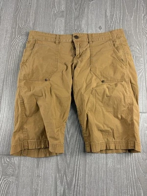 Bermuda Prana Feminina Tamanho 6 Marrom Caminhada Ao Ar Livre Costura Interna 12 - Imagem 1 de 4