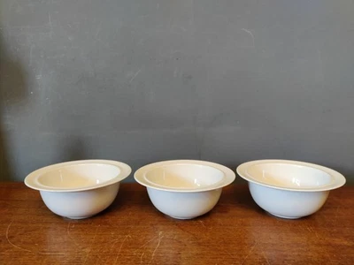 Alessi  Sottsass Cereal Soup Dessert Bowls x3 17cm 6.75" VGC White Ceramic 1993  - Image 1 of 4