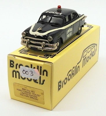 Brooklin escala 1/43 BRK51A 003 - 1951 Ford demanda policía Lincoln - 1 de 1000 Foto 1 de 4