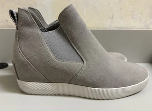 Sorel Out N About graue Damen-Slipper Keilabsatz-Bootie chromgrau 8,5 - Bild 1 von 9