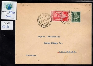 WC1_15543. VATICAN. Cover to Switz. w. rare 1936 CATHOLIC PRESS + air. Sc. C2,51 - Picture 1 of 1