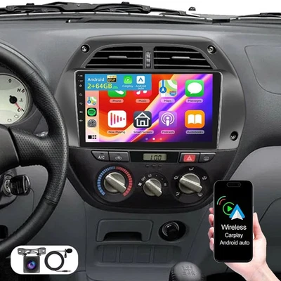 2+64G 9" Android 15 Für Toyota RAV4 2001-2006 Autoradio GPS Navi BT Carplay +Kam - Bild 1 von 4