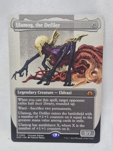 1x (383) Ulamog, the Defiler - BORDERLESS MTG Modern Horizons 3 NM Magic Regular - Picture 1 of 2