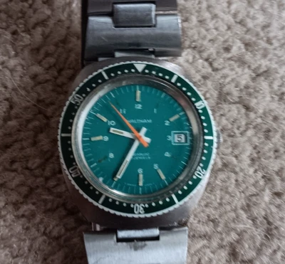 Waltham Swiss Diver Watch, Running w/ original bracelet - Image 1 of 4