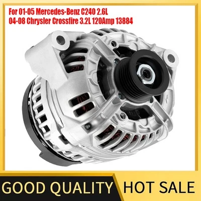 For Mercedes-Benz C320 CLK320，ML320 SLK320 Chrysler Crossfire V6 3.2L Alternator - Image 1 of 4